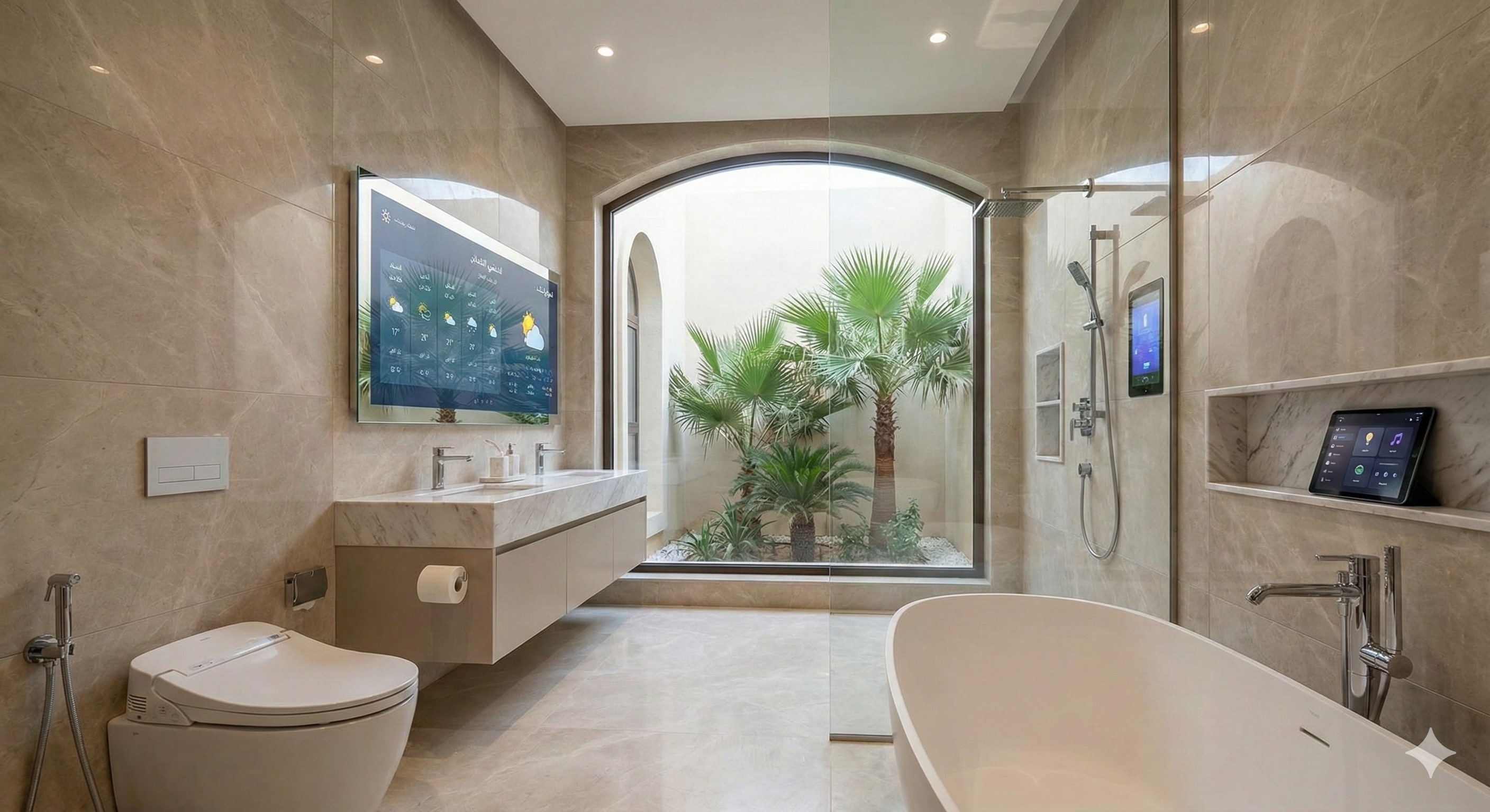 Smart bathroom fixtures