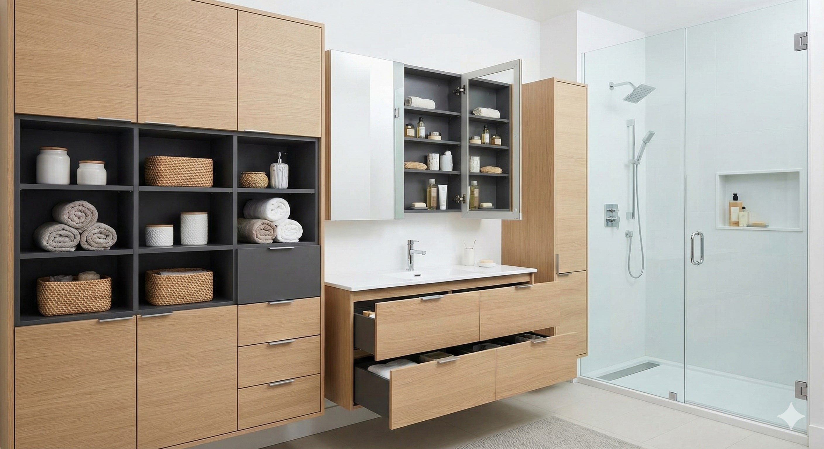 Bathroom storage solutions