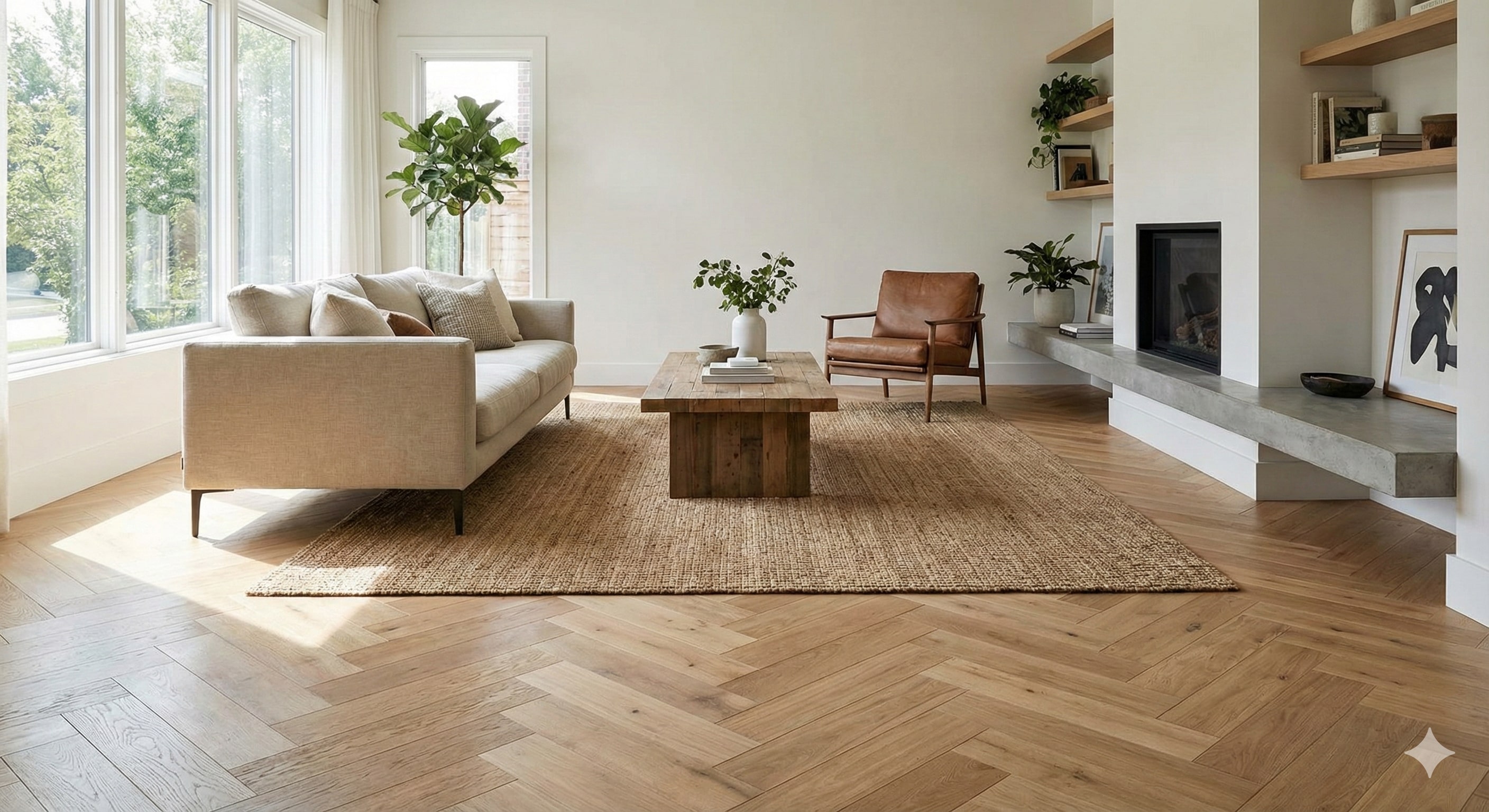 Wood Living Room Floor