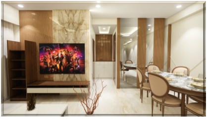 Elegant living room lighting design